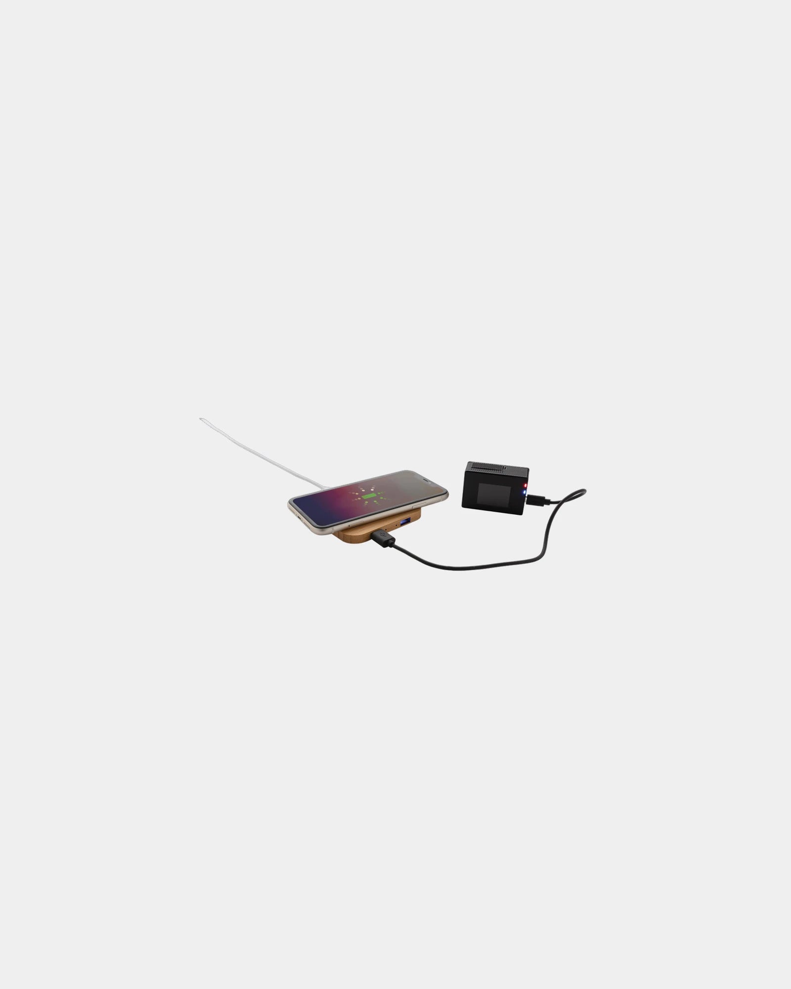Caricatore wireless bambù FSC 10W da personalizzare - 1