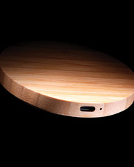 Caricatore wireless bambù FSC 15W da personalizzare - 4