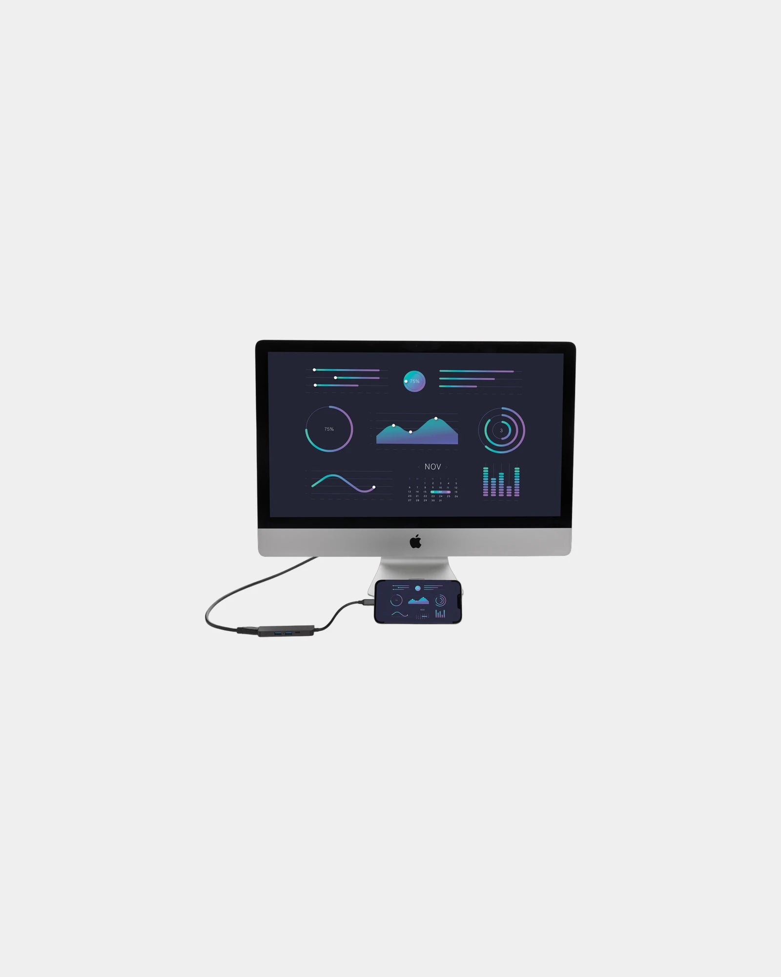 Hub HDMI alluminio riciclato RCS da personalizzare - 4