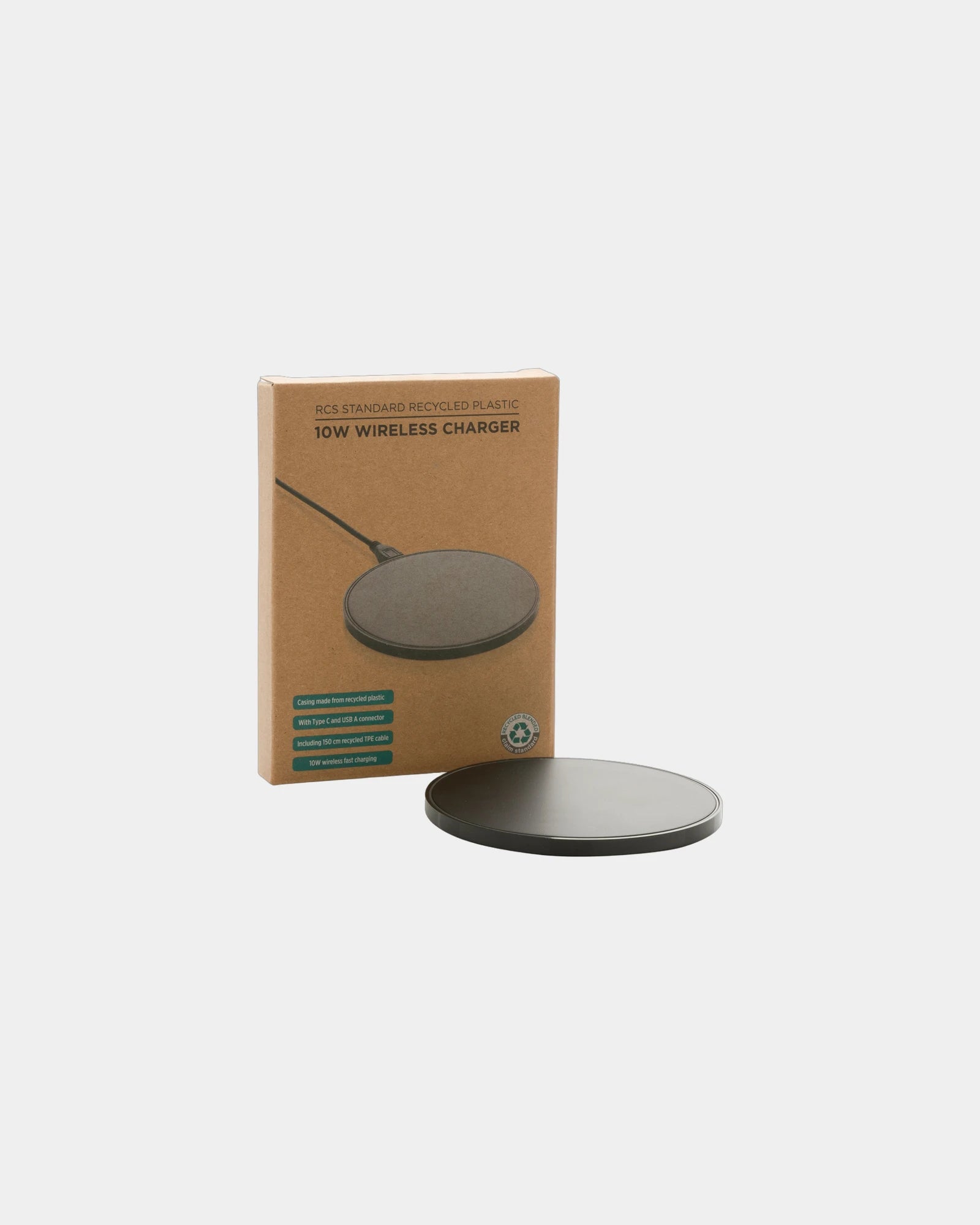 Caricatore wireless plastica riciclata 10W da personalizzare - 2