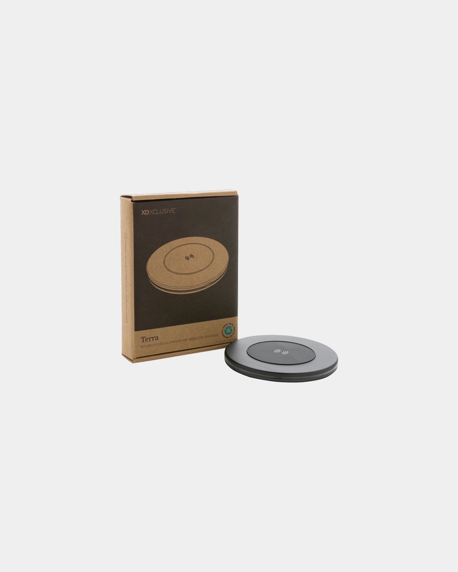 Caricatore wireless alluminio riciclato Terra da personalizzare - 4