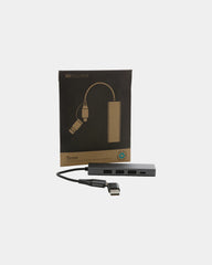 Hub USB 3 porte alluminio riciclato da personalizzare - 2