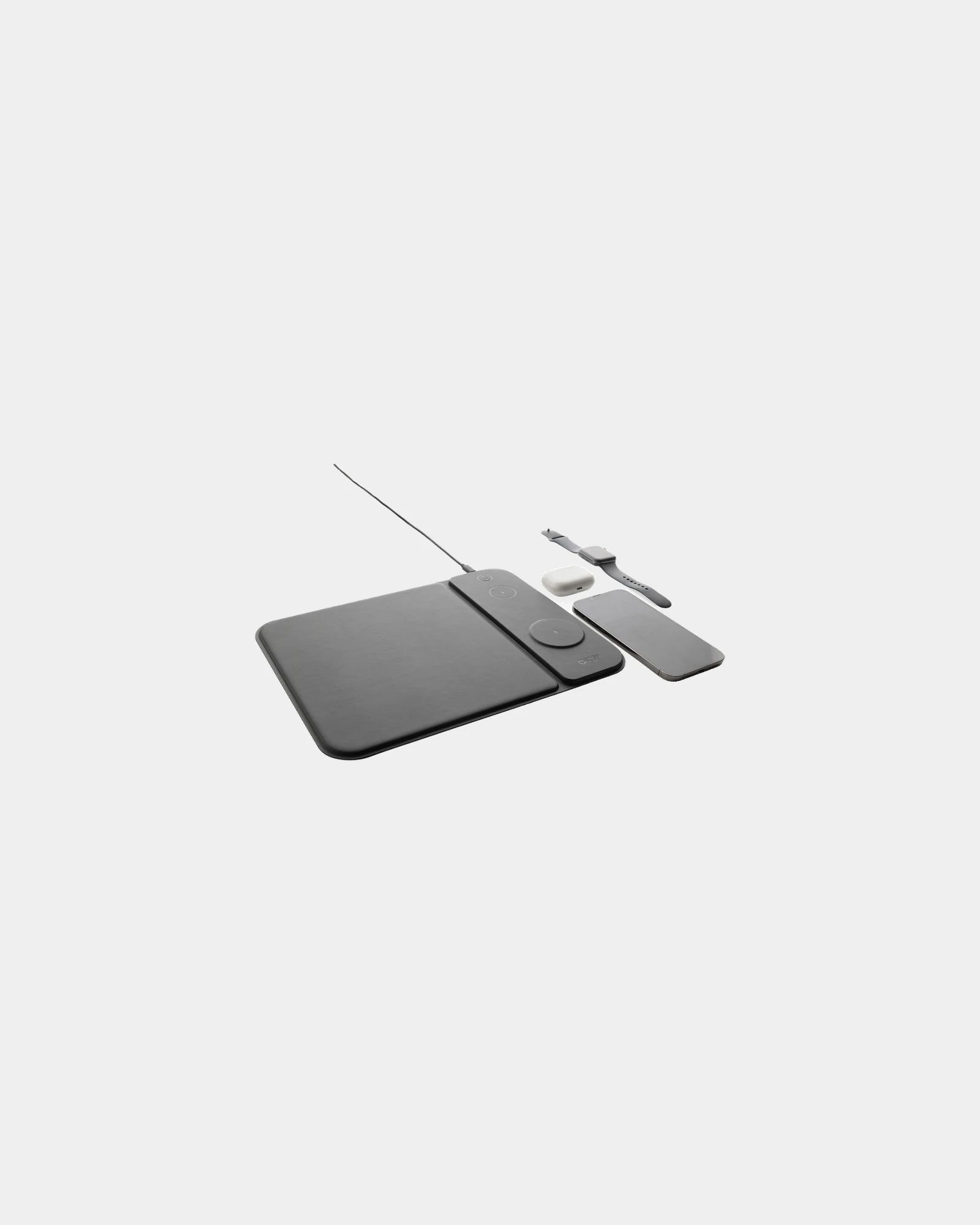 Tappetino mouse ricarica wireless 15W PU riciclato da personalizzare
