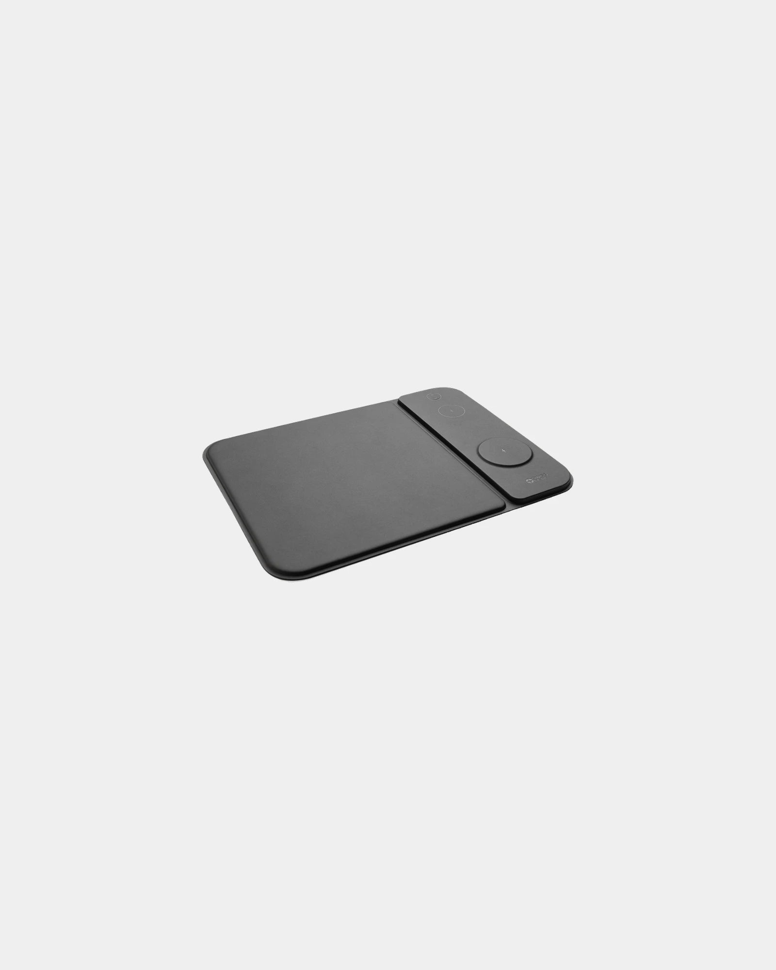Tappetino mouse ricarica wireless 15W PU riciclato da personalizzare - Nero
