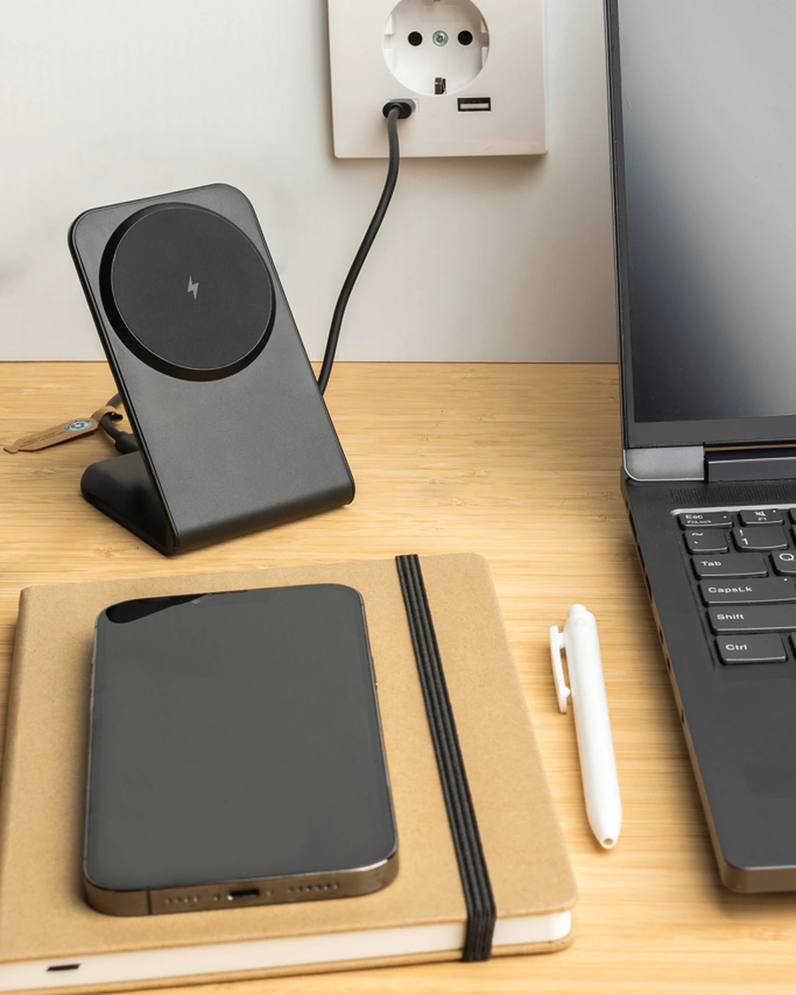 Caricatore wireless 15W riciclato da personalizzare - 7