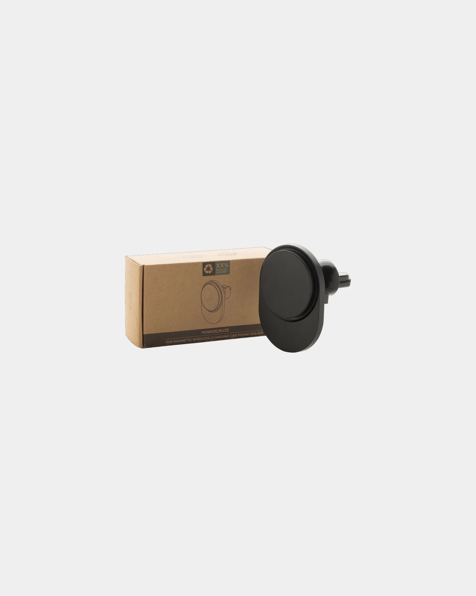 Supporto auto magnetico riciclato 15W da personalizzare - 1