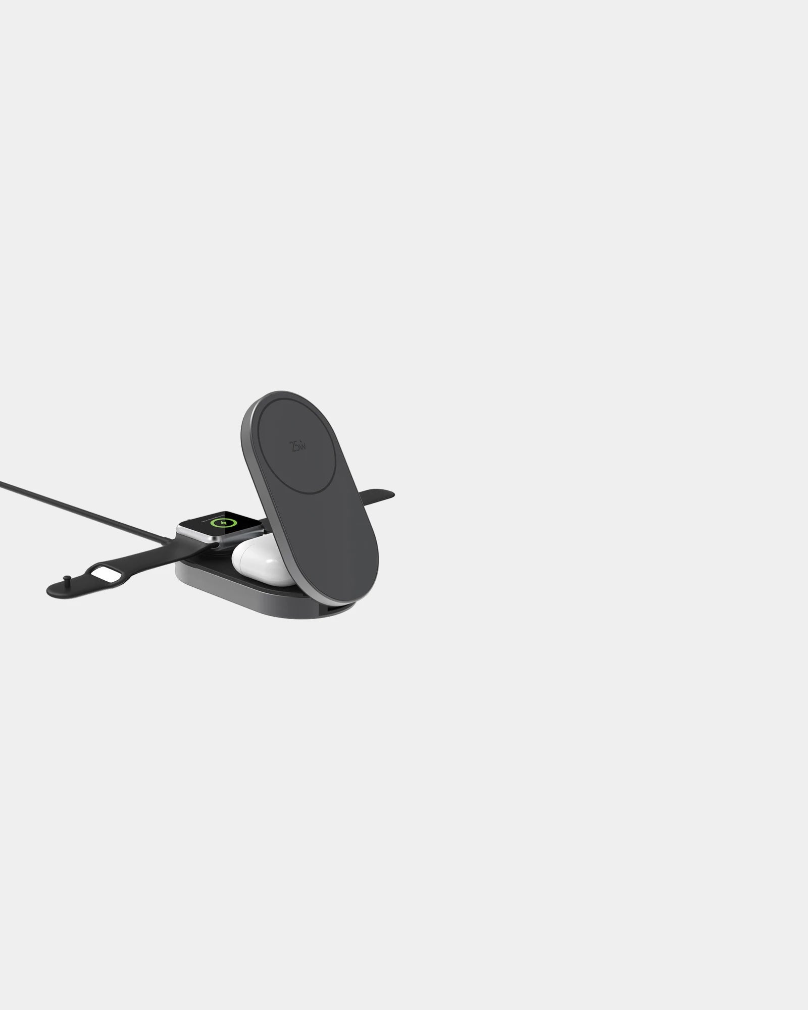 Caricatore wireless 25W pieghevole 3-in-1 da personalizzare - 2