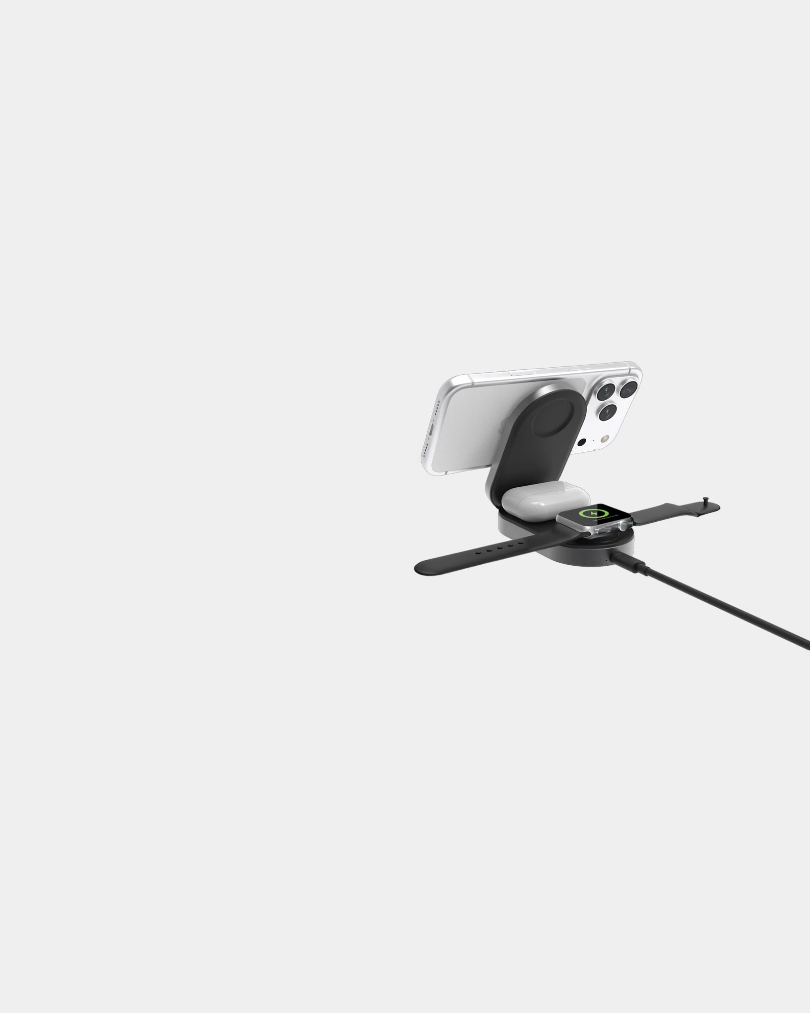 Caricatore wireless 25W pieghevole 3-in-1 da personalizzare - 3