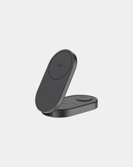 Caricatore wireless 25W pieghevole 3-in-1 da personalizzare - Grigio