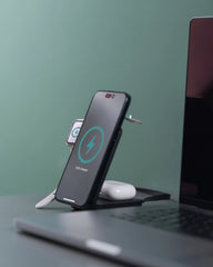 Caricatore wireless 3 in 1 riciclato Arcadia da personalizzare - 10