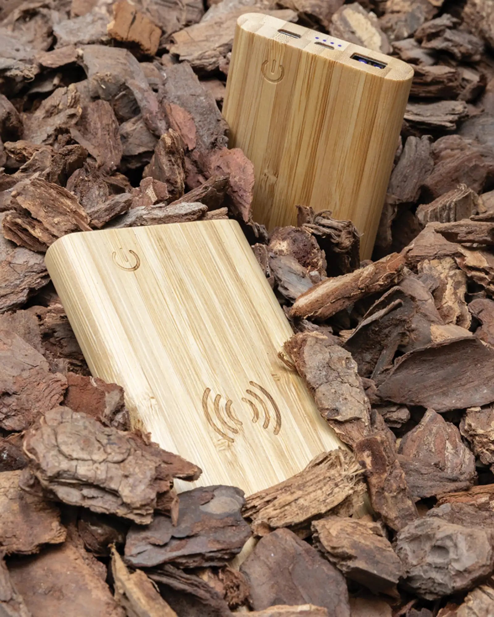 Power bank bambù FSC 5000 mAh da personalizzare - 7