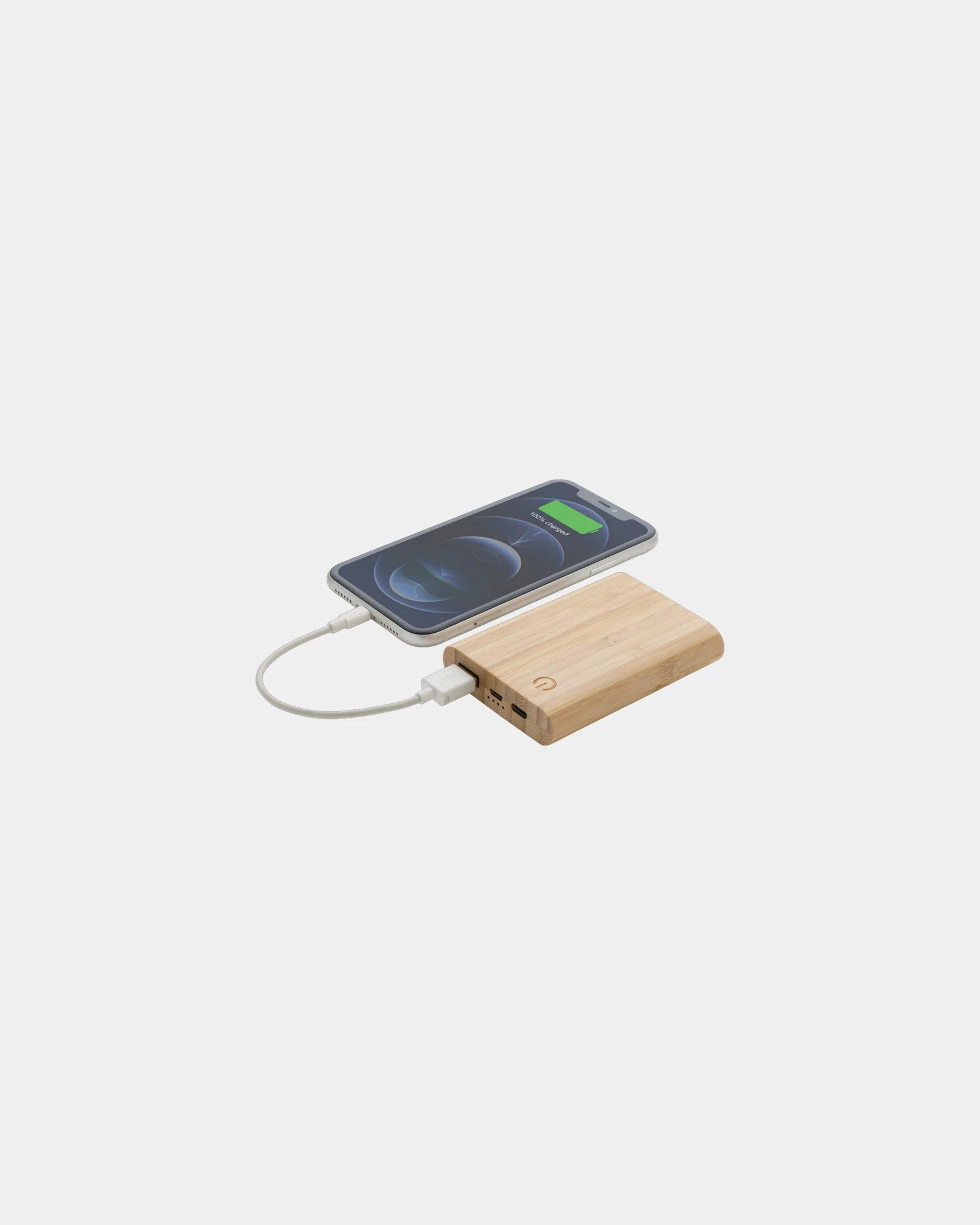 Power bank bambù FSC 5000 mAh da personalizzare - 1
