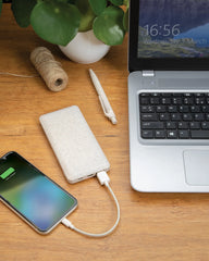 Power bank fibra di paglia 10.000 mAh personalizzato da personalizzare - 6
