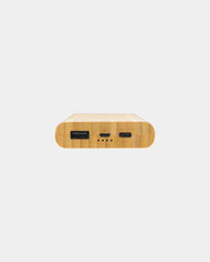 Power bank bambù FSC 8000 mAh wireless da personalizzare - 4