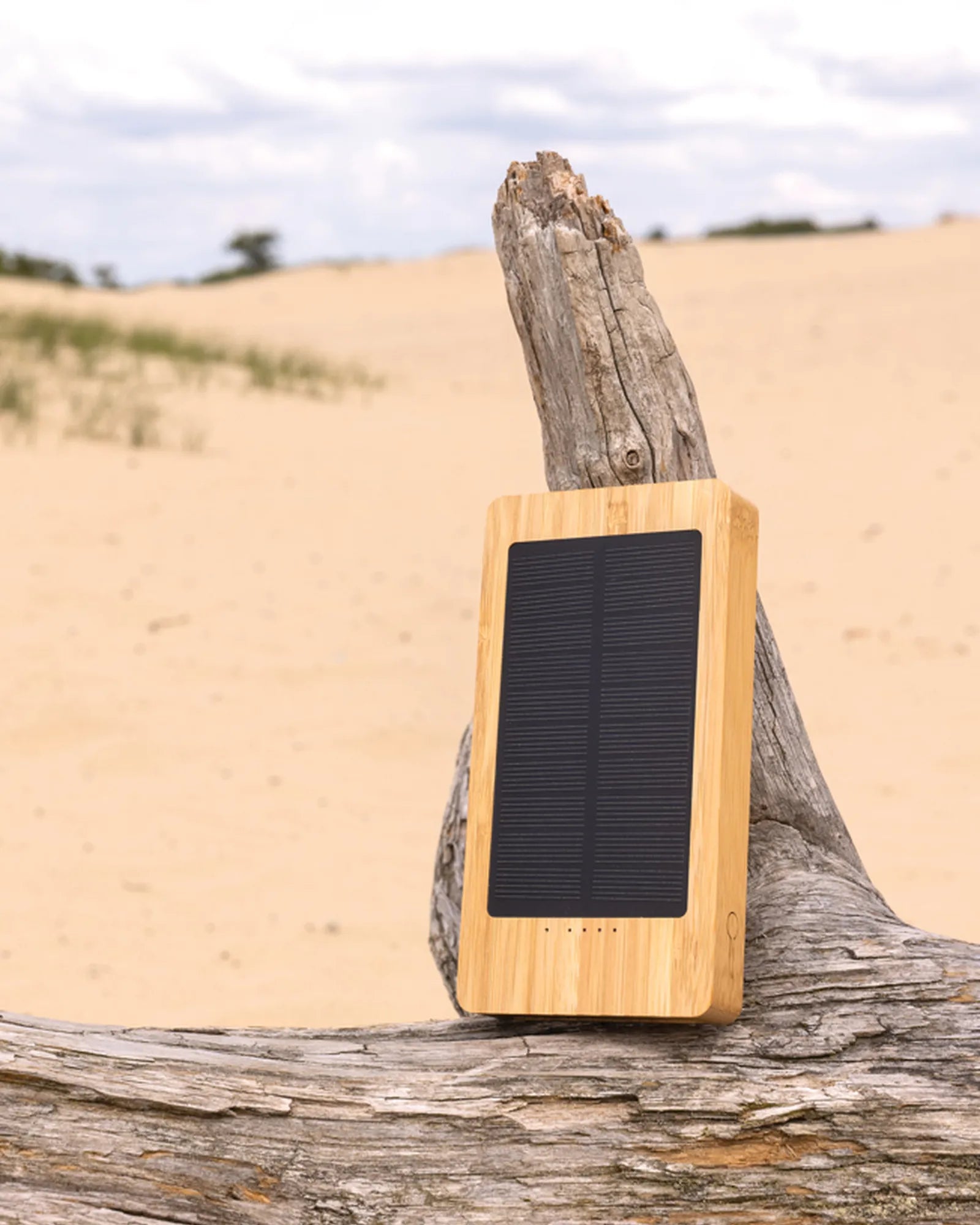 Power bank solare bambù FSC 10.000 mAh da personalizzare - 6