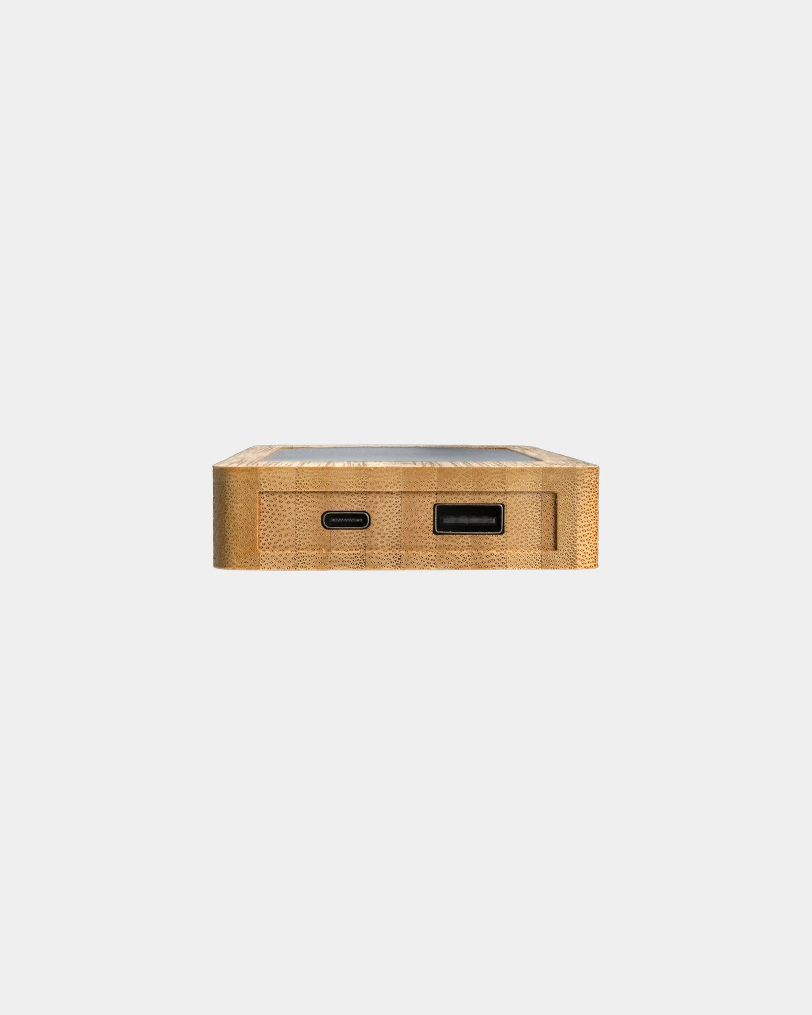Power bank solare bambù FSC 10.000 mAh da personalizzare - 3