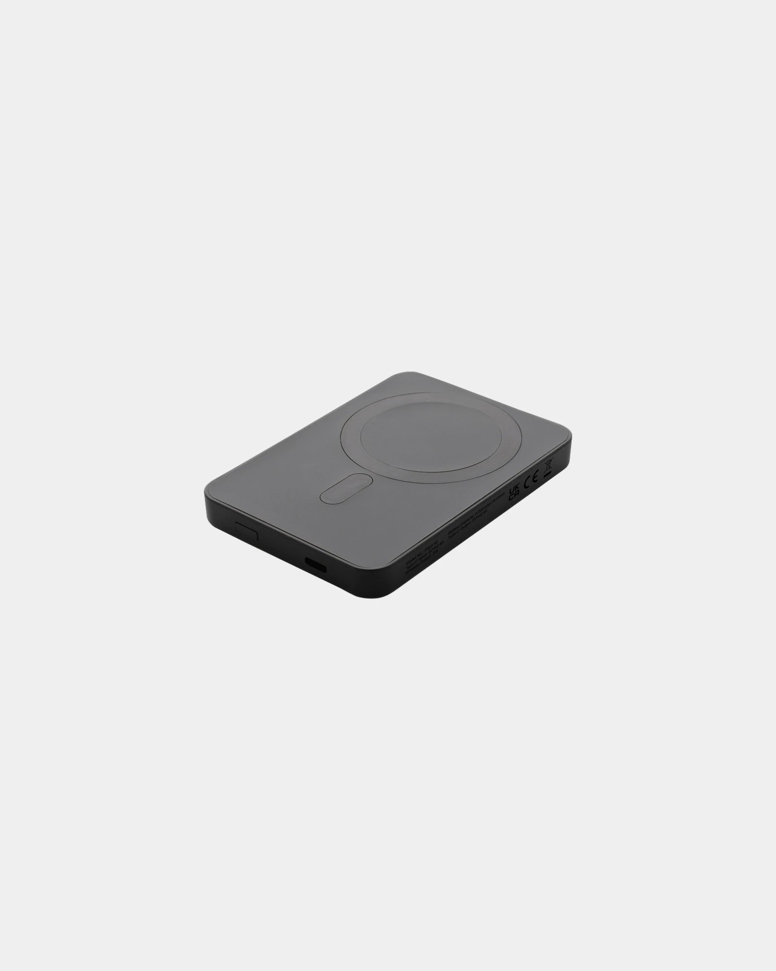 Power bank magnetico riciclato RCS 5000mAh da personalizzare - Nero