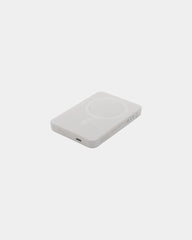 Power bank magnetico riciclato RCS 5000mAh da personalizzare - Bianco