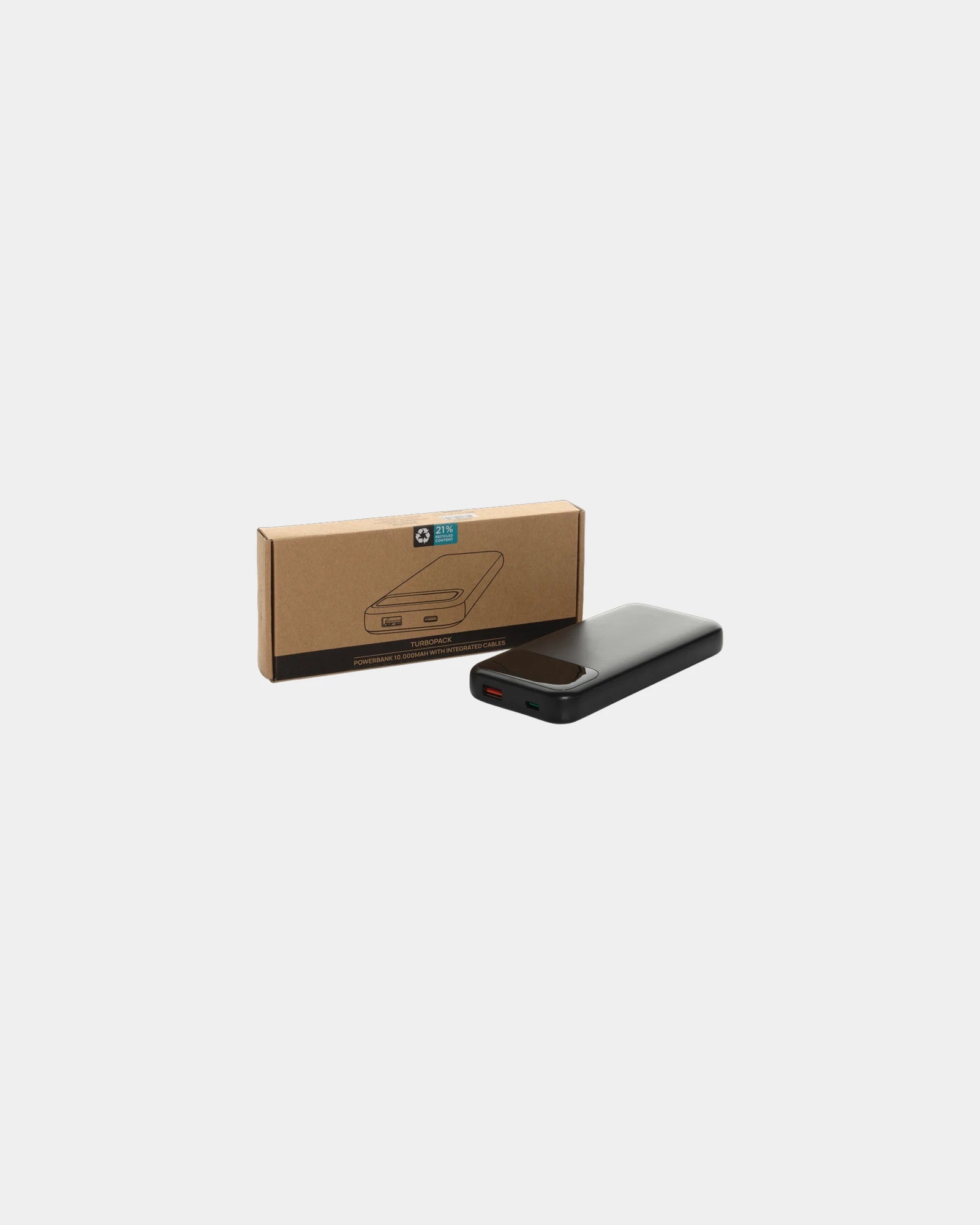 Power bank riciclato 10.000 mAh Turbopack da personalizzare - 1