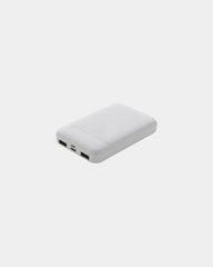 Power bank plastica riciclata RCS 5000 mAh da personalizzare - Bianco