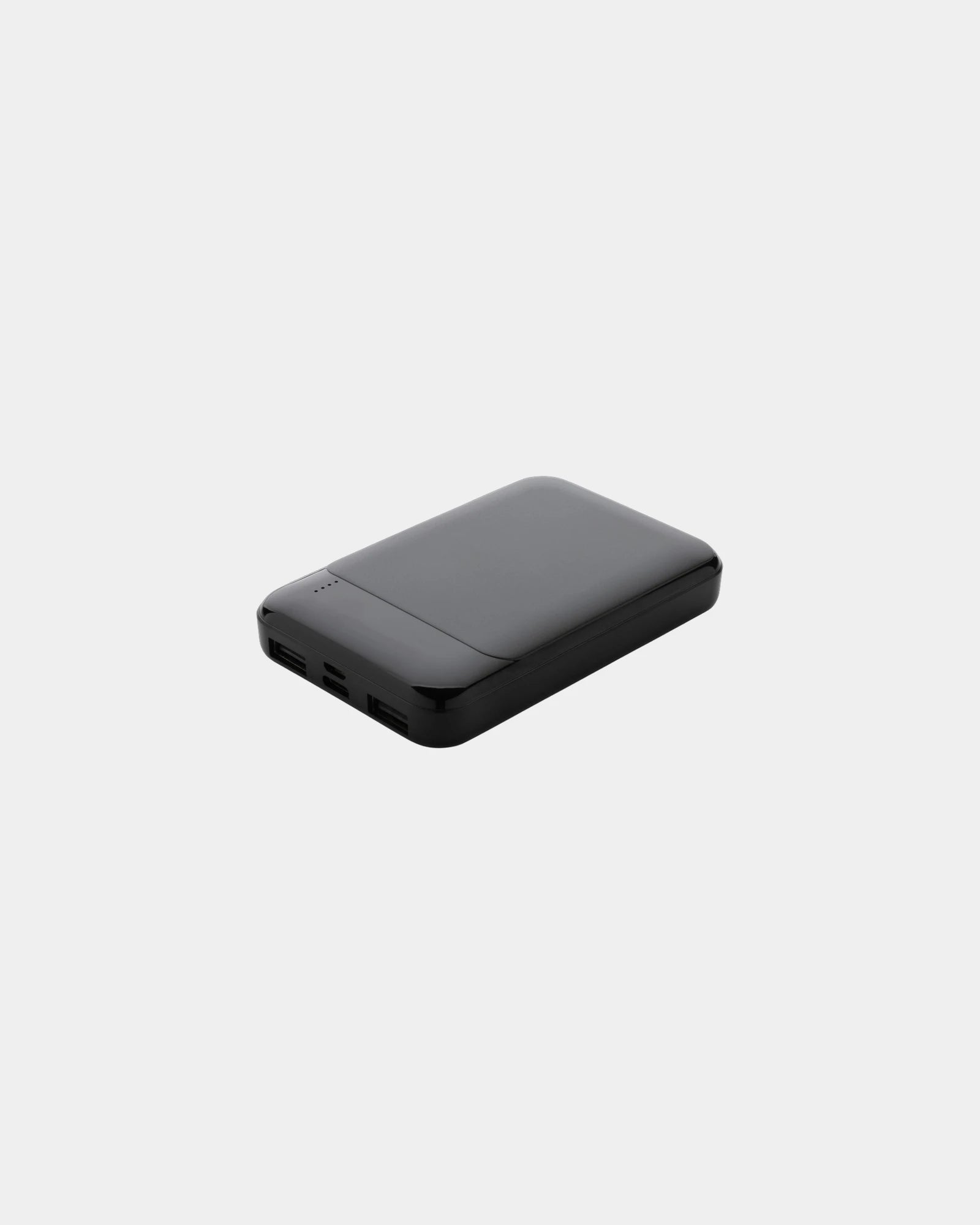 Power bank plastica riciclata RCS 5000 mAh da personalizzare - Nero