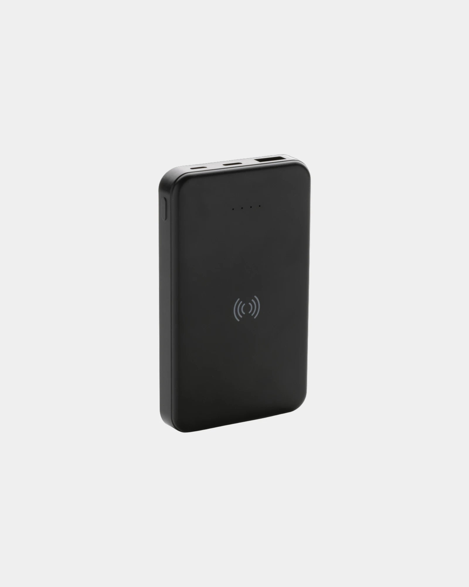 Power bank plastica riciclata RCS 5000 mAh da personalizzare - Nero