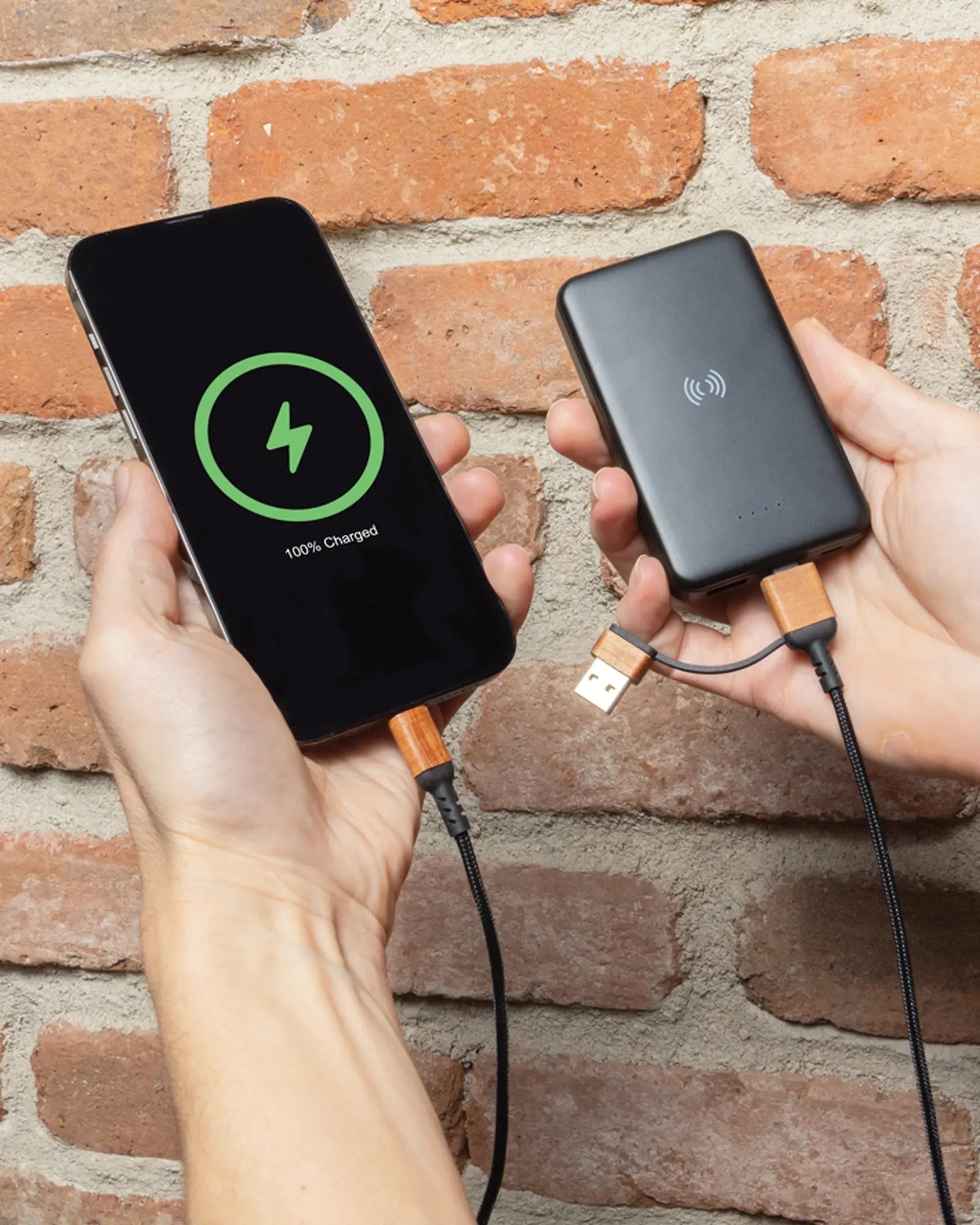 Power bank plastica riciclata RCS 5000 mAh da personalizzare - 6