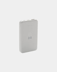 Power bank plastica riciclata RCS 5000 mAh da personalizzare - Bianco