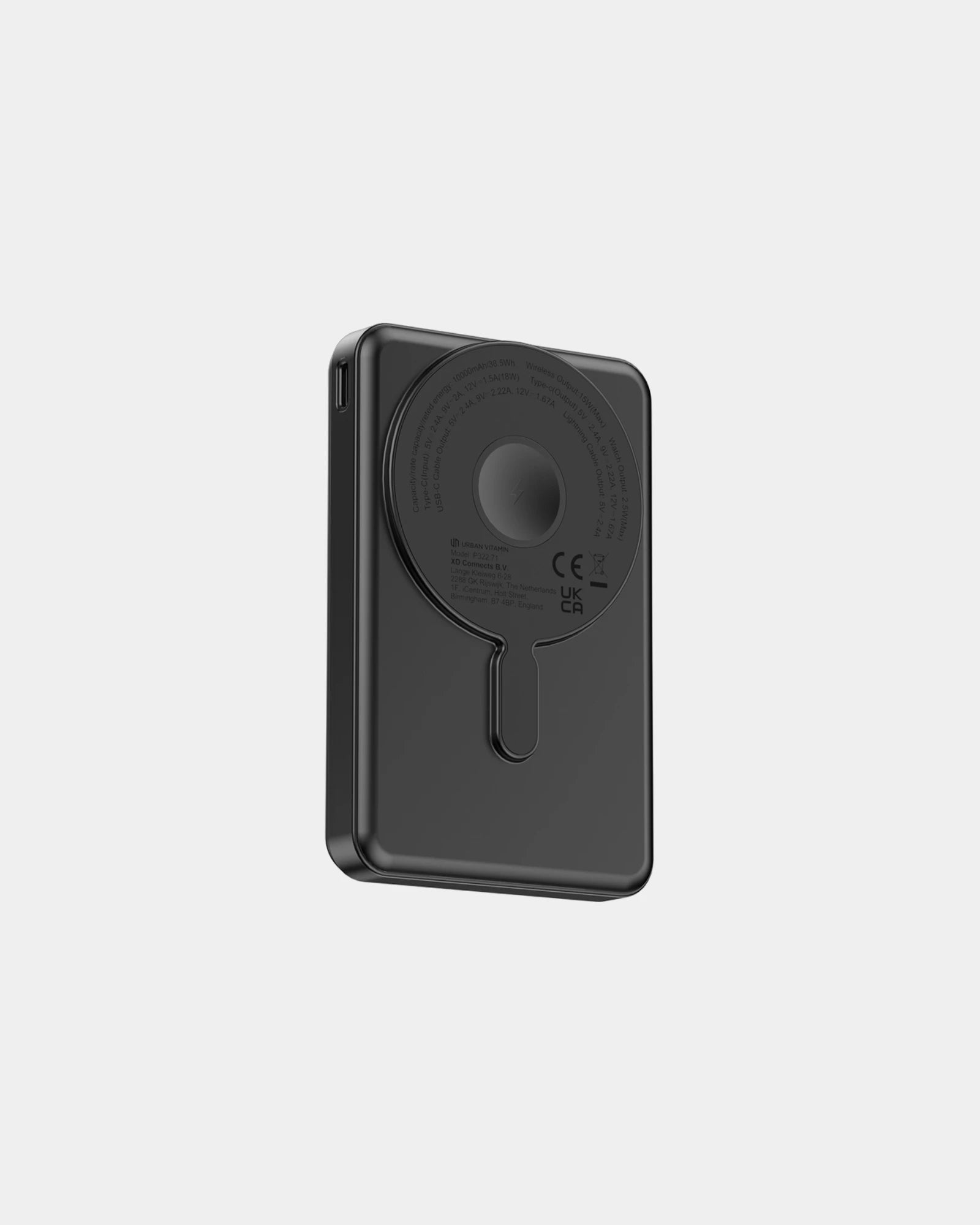Power bank riciclato 10.000mAh Delano da personalizzare - Nero