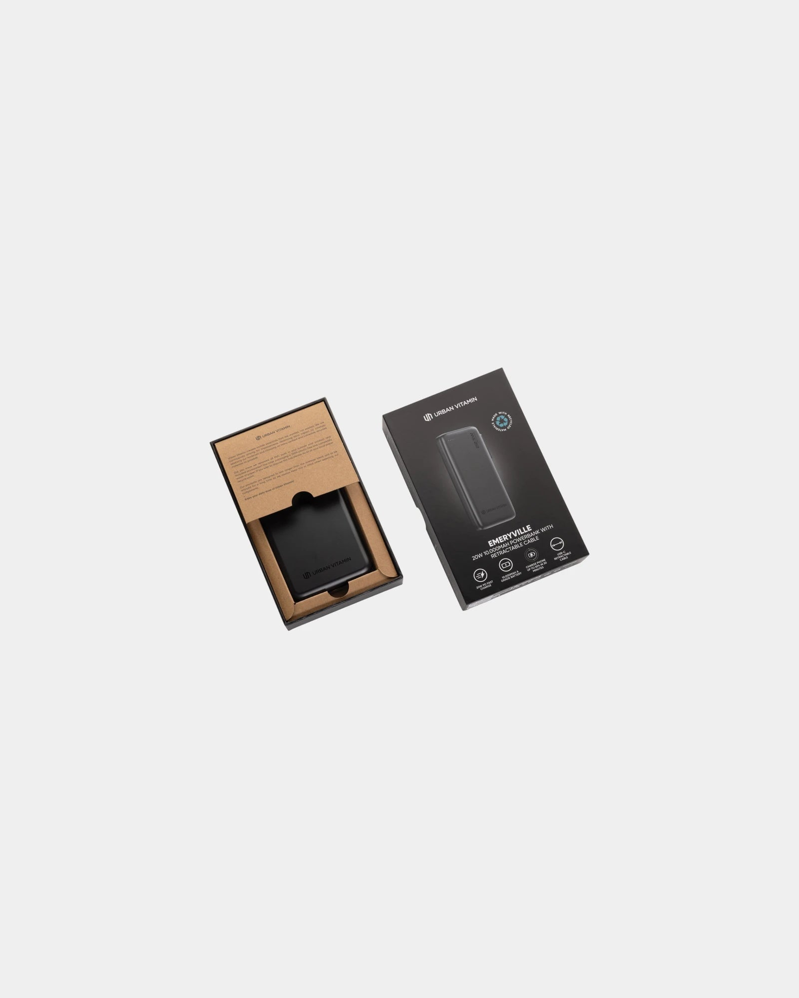 Power bank riciclato 10.000mAh Emeryville da personalizzare - 1