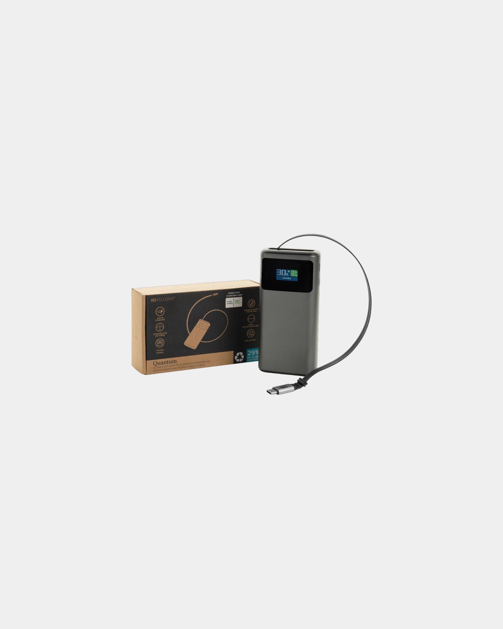 Power bank riciclato 10.000 mAh display da personalizzare - 2