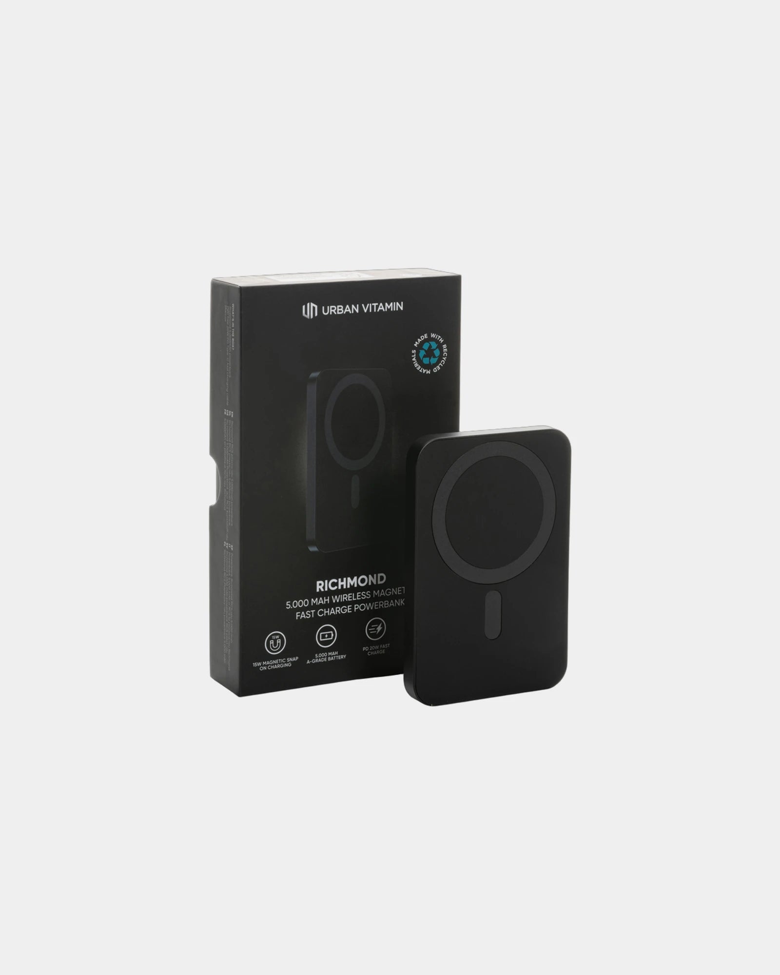 Power bank riciclato magnetico Malibu da personalizzare - 5