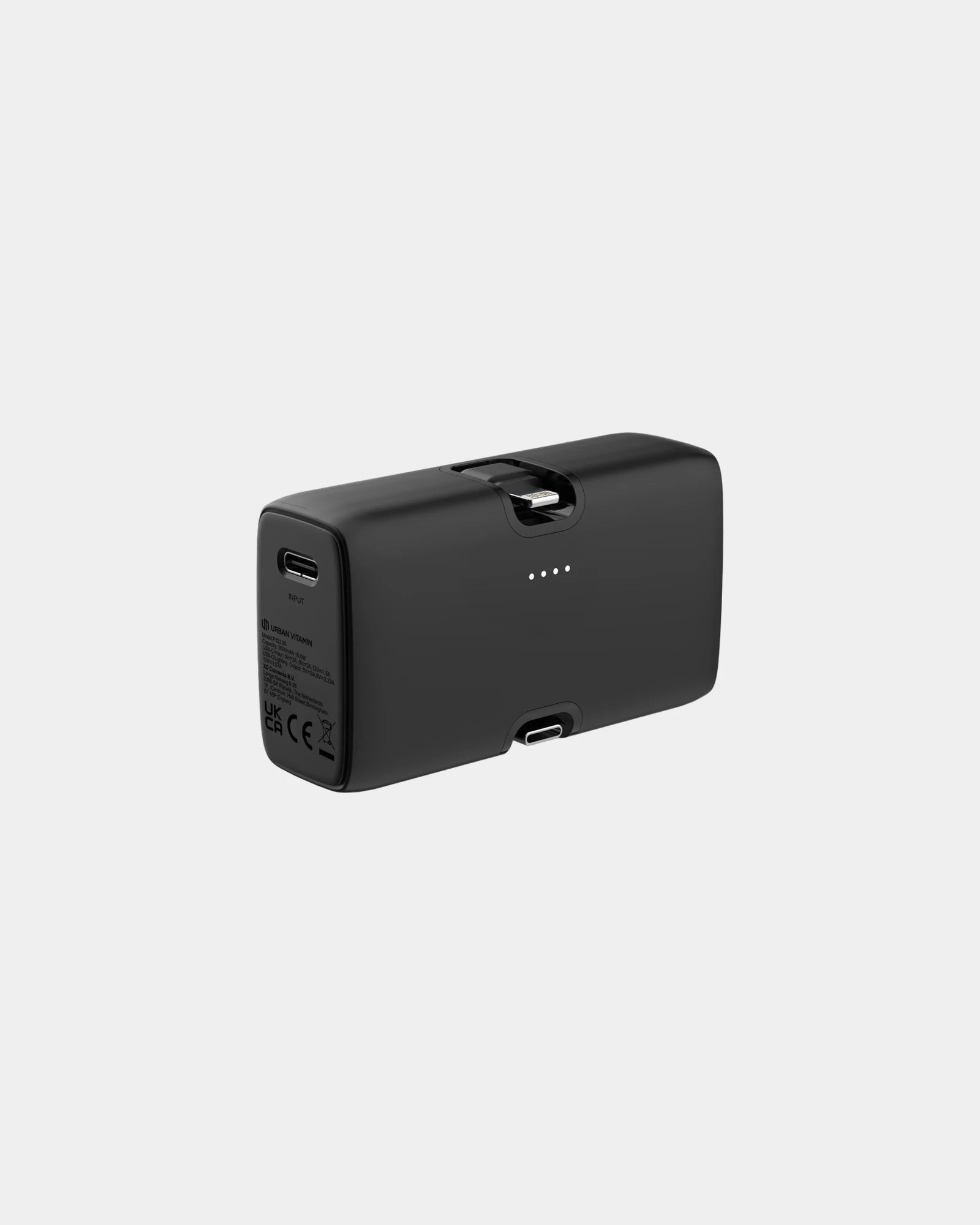 Power bank riciclato 5000mAh LA da personalizzare - Nero