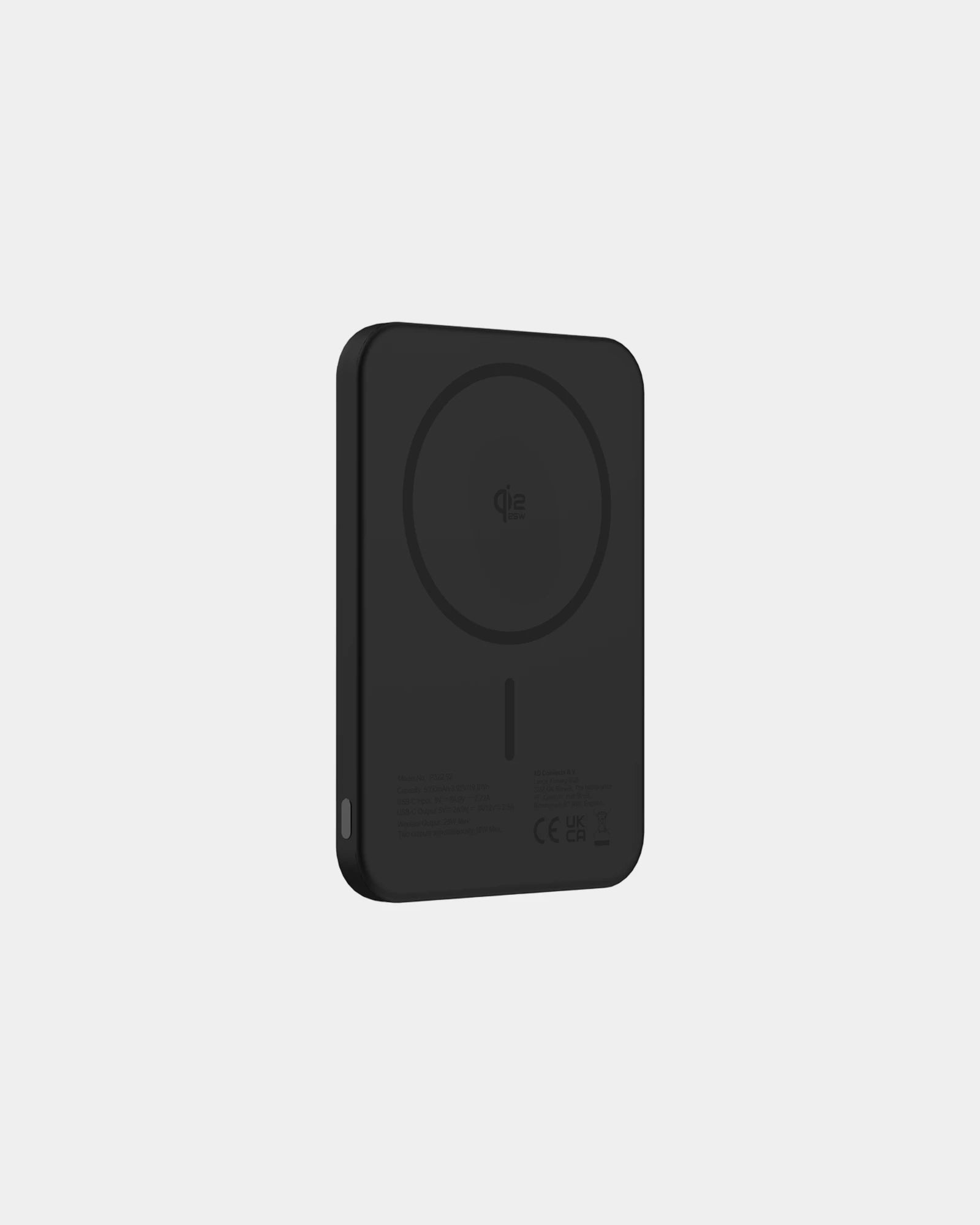 Power bank alluminio riciclato Pomona da personalizzare - Nero