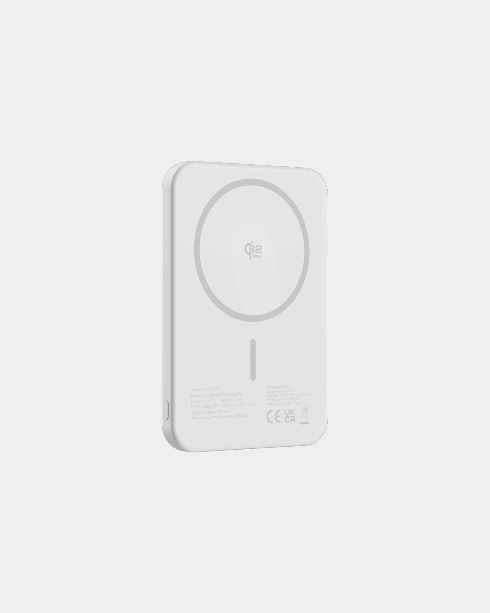 Power bank alluminio riciclato Pomona da personalizzare - Argento
