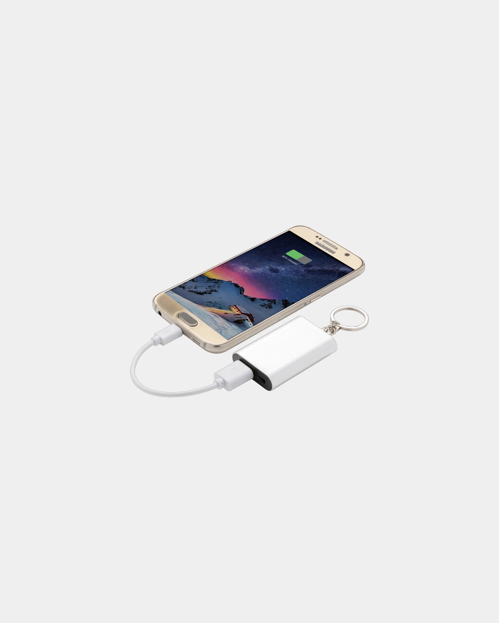 Portachiavi power bank alluminio 1000mAh da personalizzare - 1