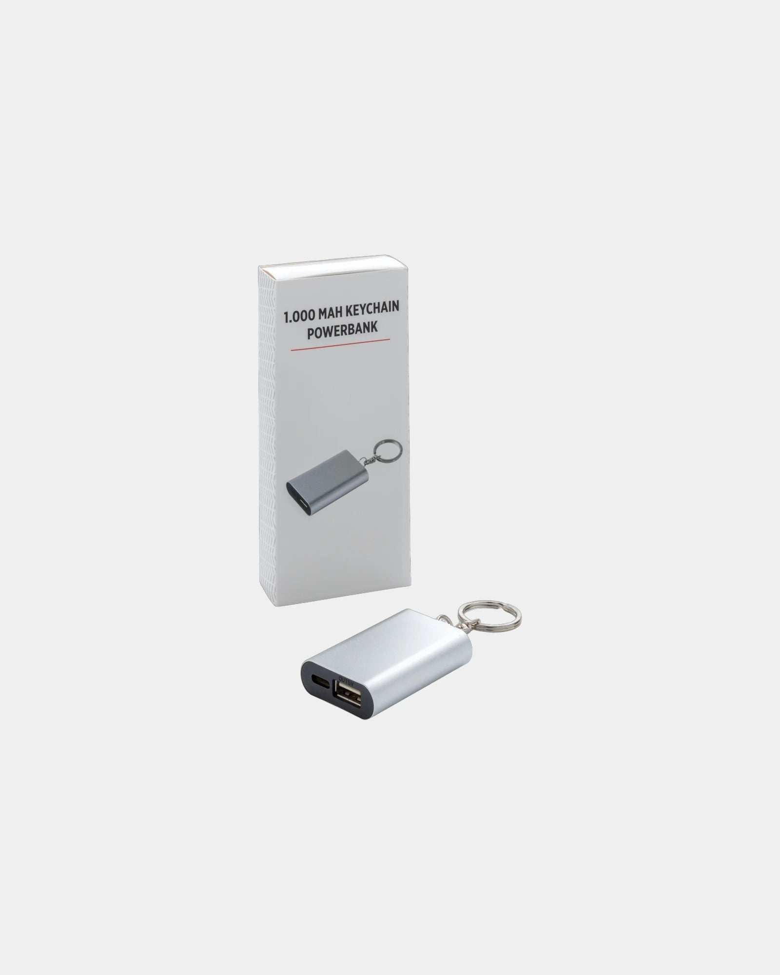 Portachiavi power bank alluminio 1000mAh da personalizzare - 4