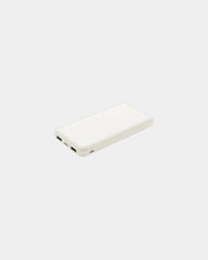Power bank tascabile 10.000 mAh doppia USB da personalizzare - Bianco