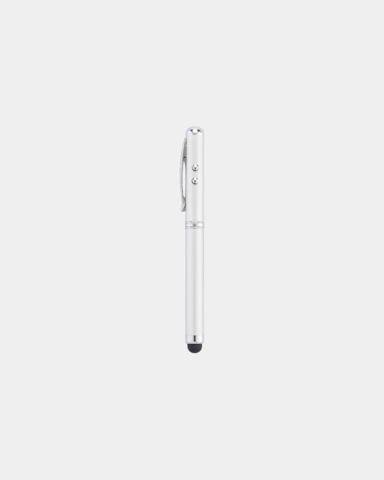 Penna 4 in 1 acciaio inox con laser da personalizzare - Argento
