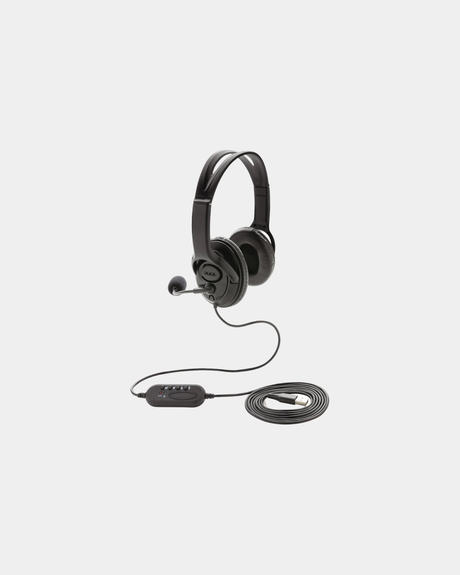 Cuffie cablate controllo volume USB da personalizzare - 1