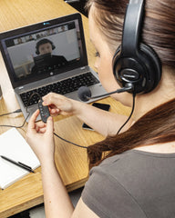 Cuffie cablate controllo volume USB da personalizzare - 7
