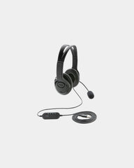 Cuffie cablate controllo volume USB da personalizzare - Nero