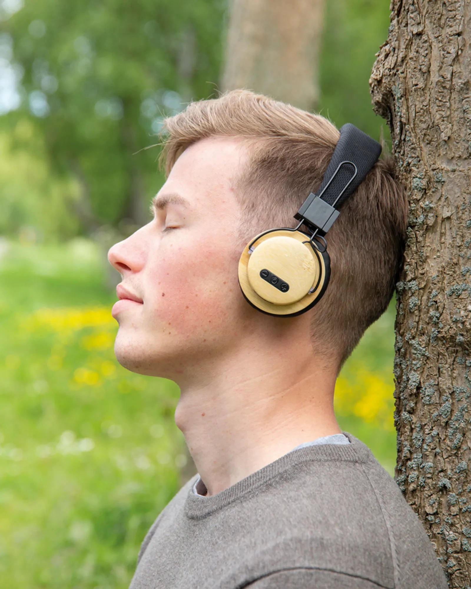 Cuffie wireless in bambù BT 5.0 da personalizzare - 8