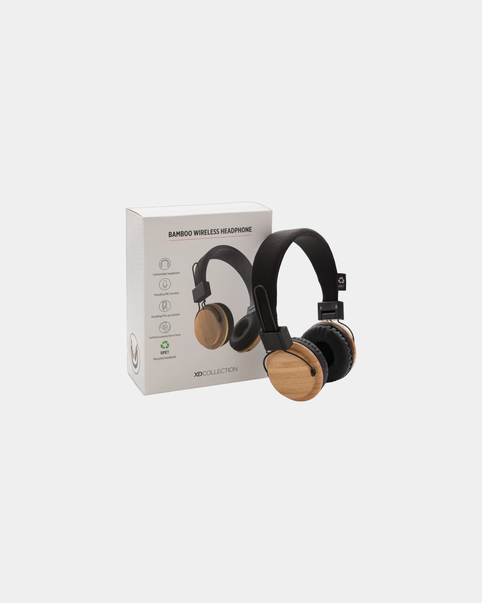 Cuffie wireless in bambù BT 5.0 da personalizzare - 7