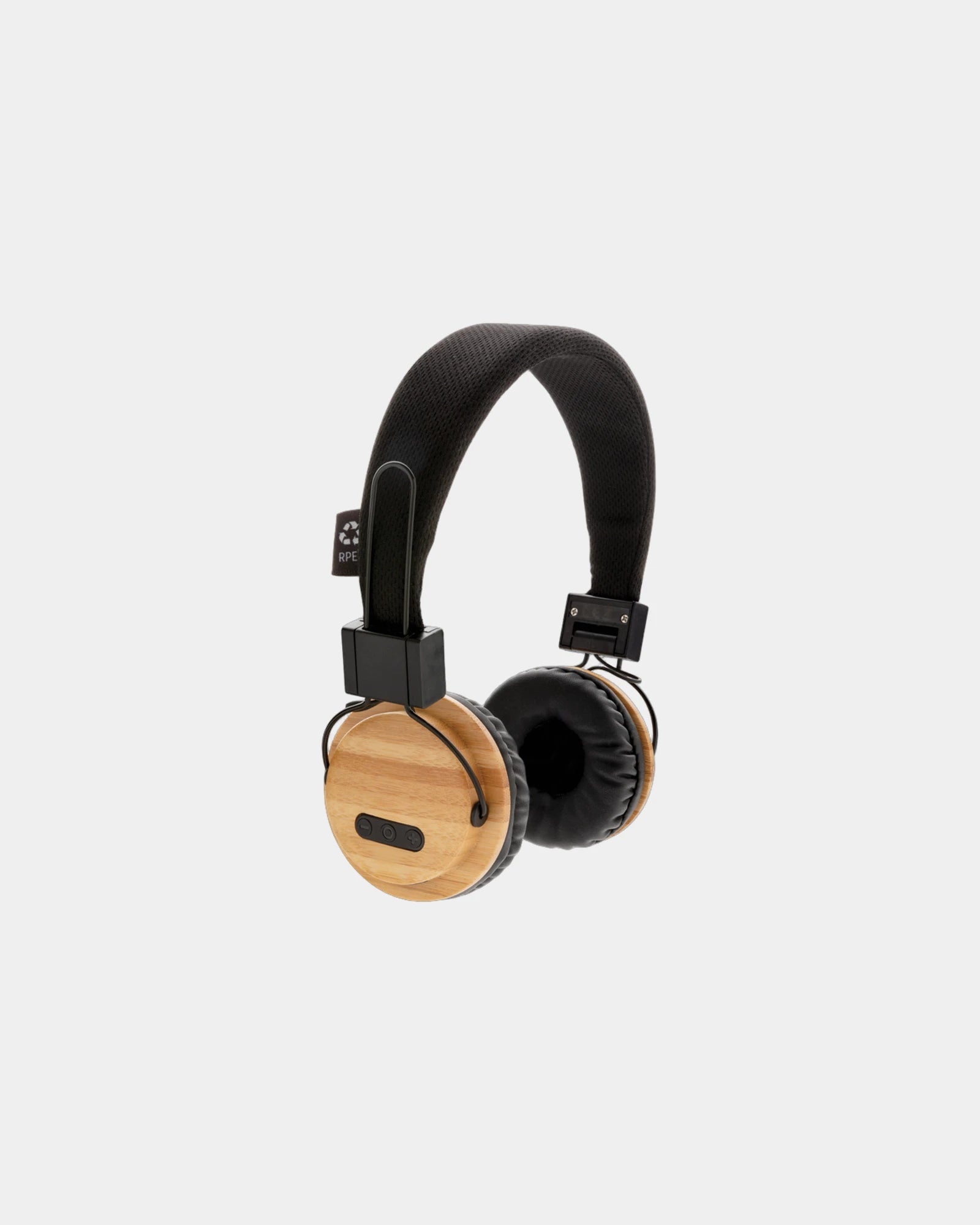 Cuffie wireless in bambù BT 5.0 da personalizzare - Marrone