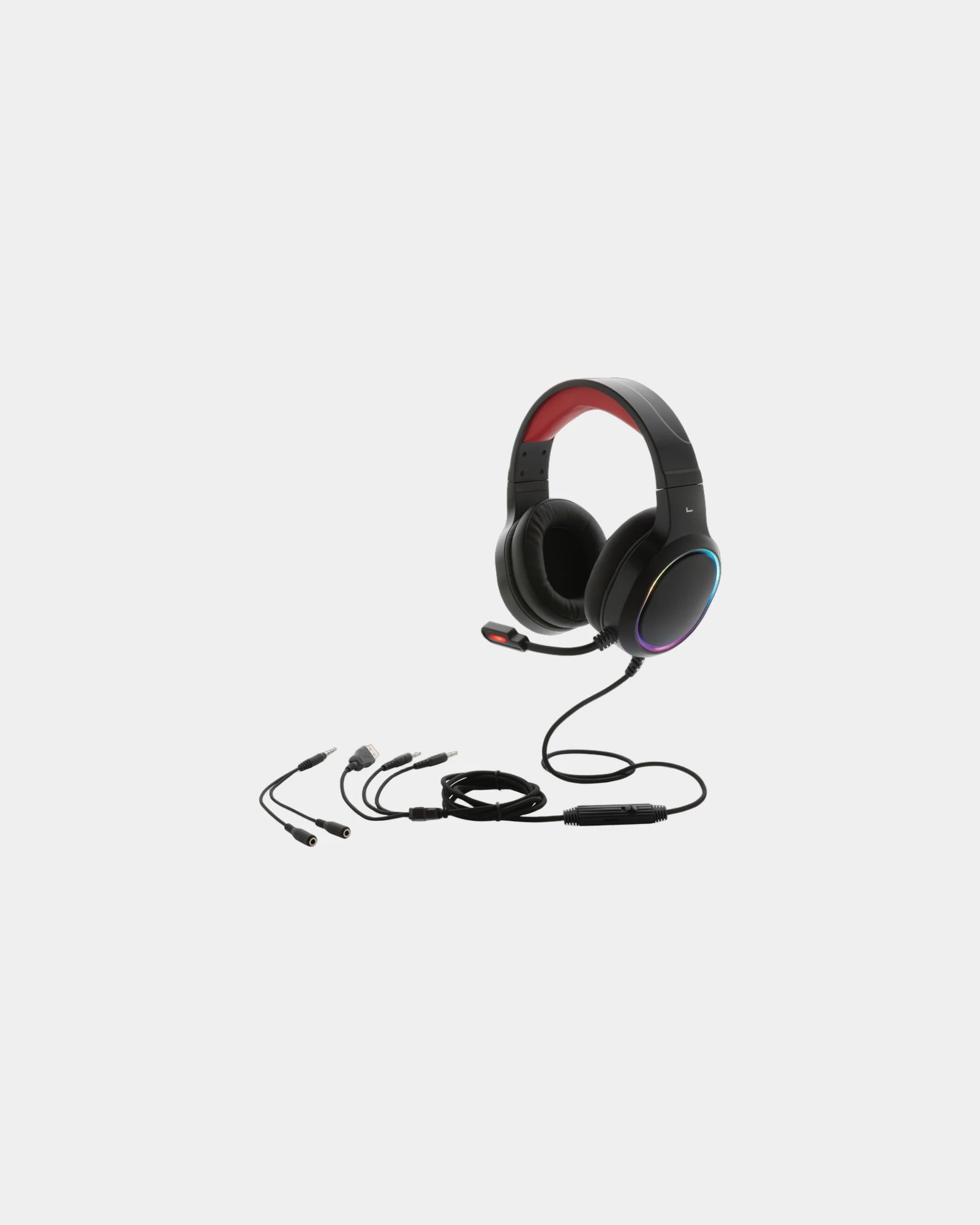 Cuffie gaming RGB bassa latenza da personalizzare - Nero