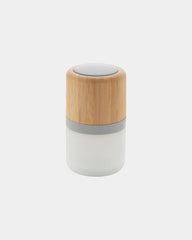 Speaker in bambù 3W con luce d'ambiente da personalizzare - Bianco