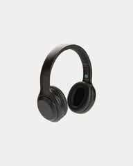 Cuffie plastica riciclata RCS pieghevoli da personalizzare - Nero