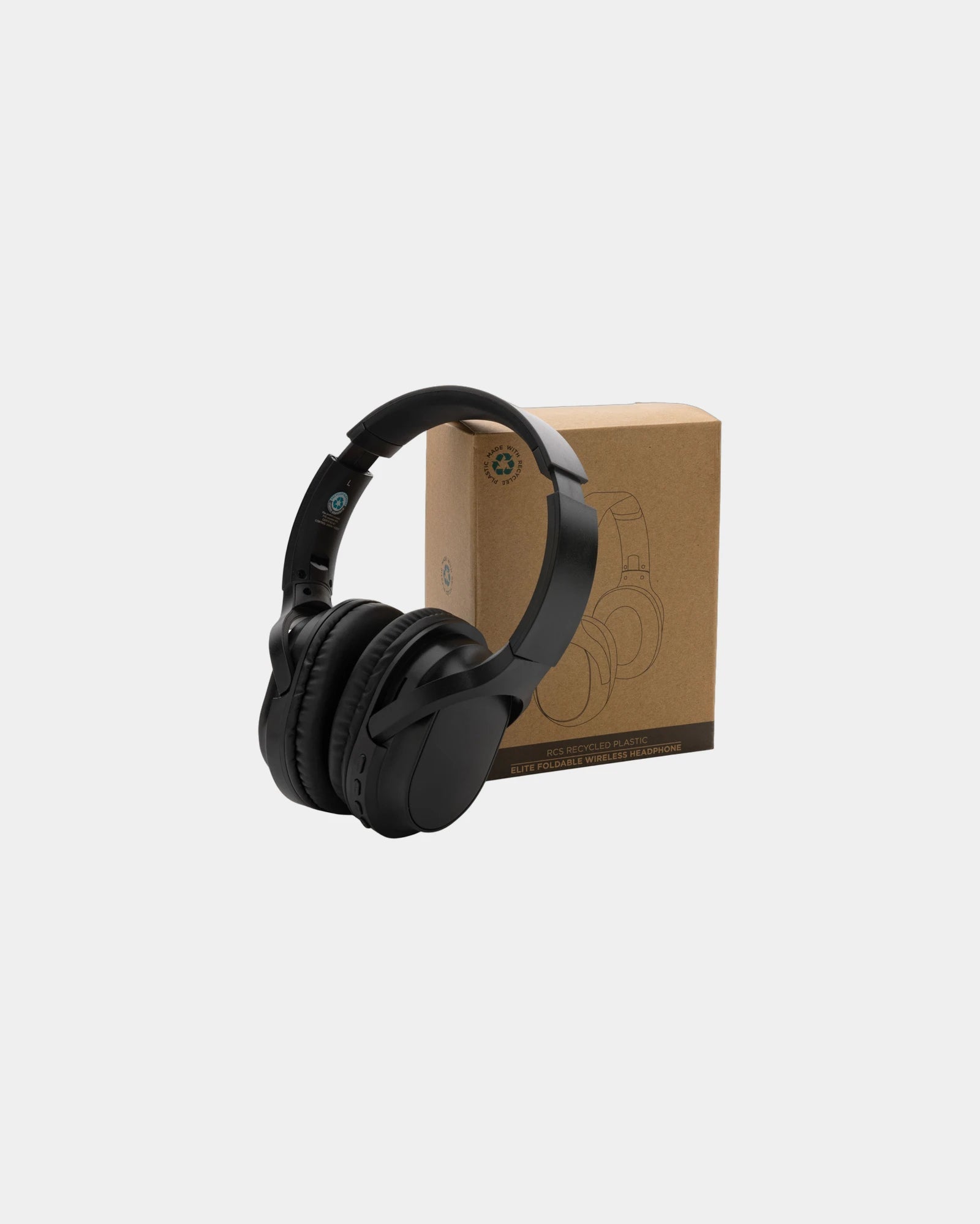Cuffie pieghevoli plastica riciclata RCS da personalizzare - 4