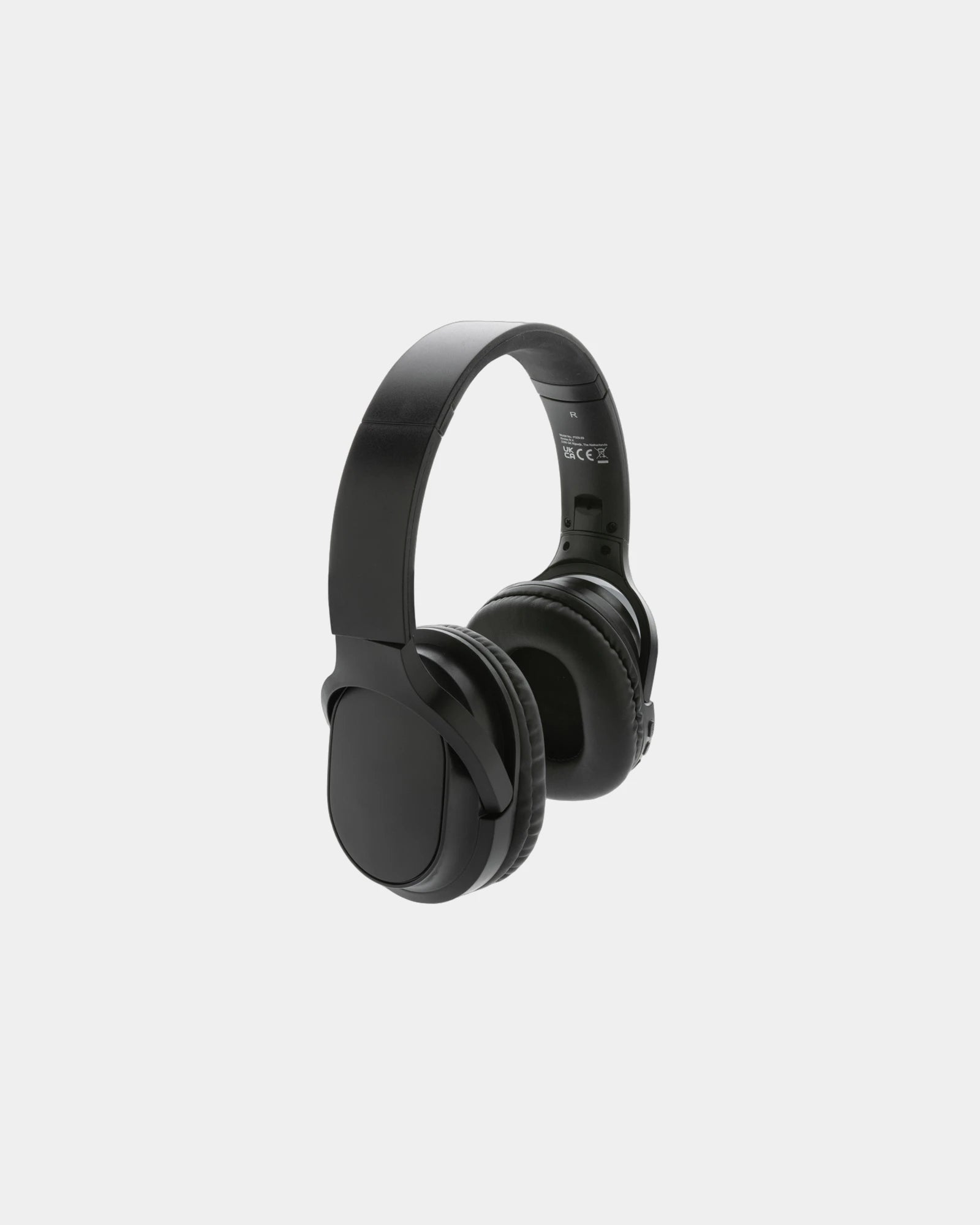 Cuffie pieghevoli plastica riciclata RCS da personalizzare - Nero